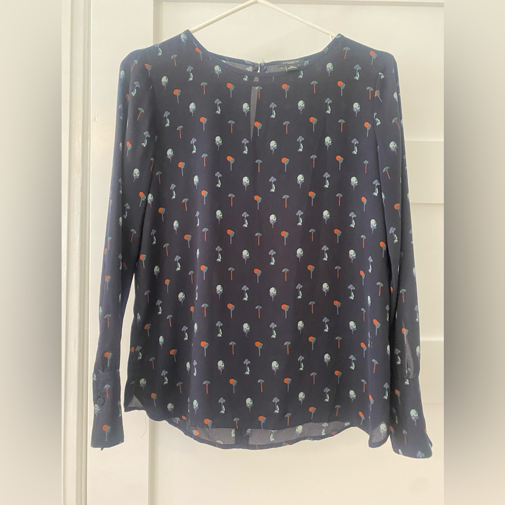 petite tree earth day nature theme outdoors plants blouse. Ms. frizzle